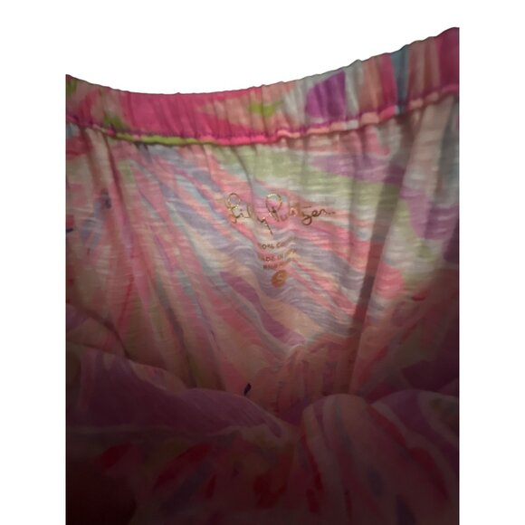 Lilly Pulitzer Womens Off-The-Shoulder Long Sleeve Blouse Small Multicolor Cotto - Picture 2 of 4